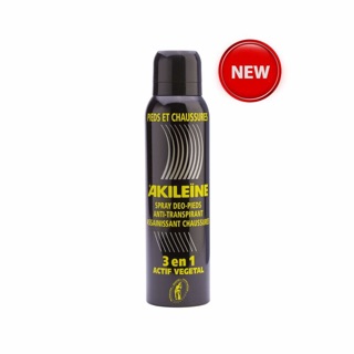 Bình xịt khử mùi cho chân và giày 3in1 Akileine 150ml Pháp