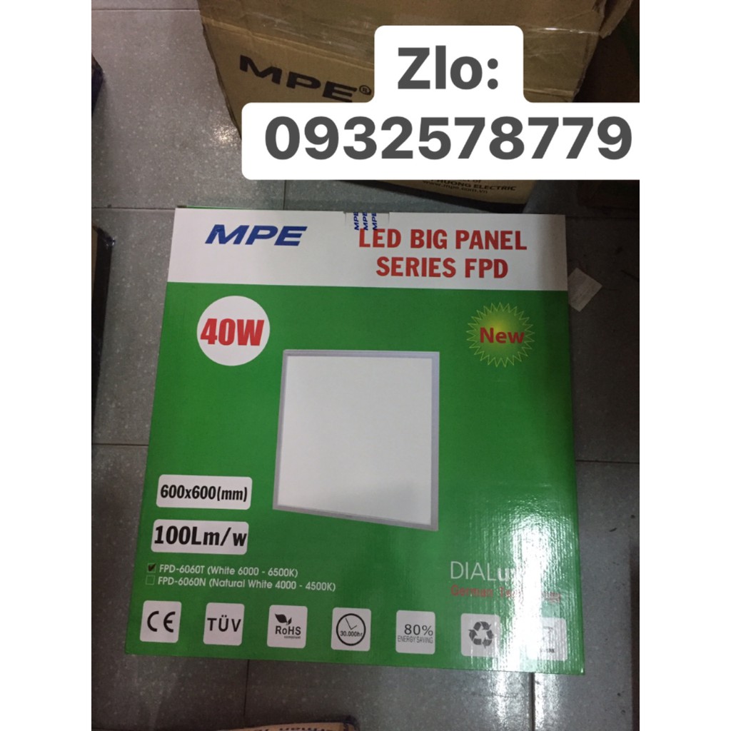 ĐÈN LED PANEL 600 x 600 FPD-6060 MPE