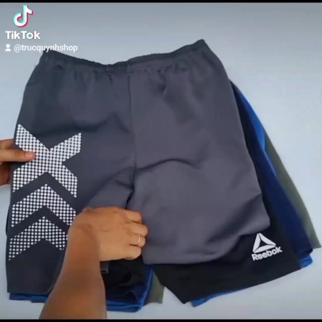 Quần đùi nam 𝗥𝗘𝗘𝗕𝗢𝗞 & 𝐒𝐏𝐎𝐑𝐓 chất vải thun lạnh thể thao 2 túi khóa kéo vải dày dặn mềm mịn co dãn 4 chiều - QSTT013 | BigBuy360 - bigbuy360.vn