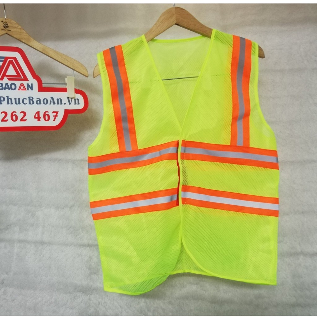 Áo lưới phản quang cho công nhân bảo hộ lao động công trường