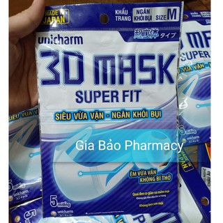 Khẩu trang 3D MASK super fit 5 chiếc