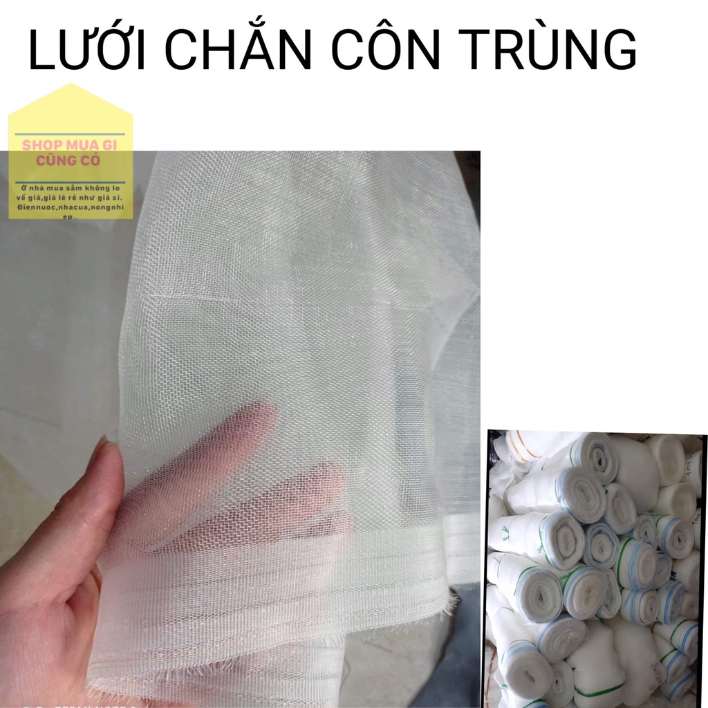 [LOẠI TỐT] Lưới mùng chắn côn trùng, lưới che chắn nông nghiệp,chắn muỗi cho nhà ở,vườn rau quả. Khổ rộng 1m và 1m2