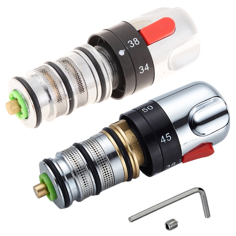 Vòi Sen Điều Chỉnh Nhiệt Độ Không Đổi Màu Bằng Đồng Thau