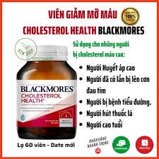 Blackmores Cholesterol Health  Hộp 60 viên Viên Giảm Mỡ Máu - Blackmores Cholesterol Health