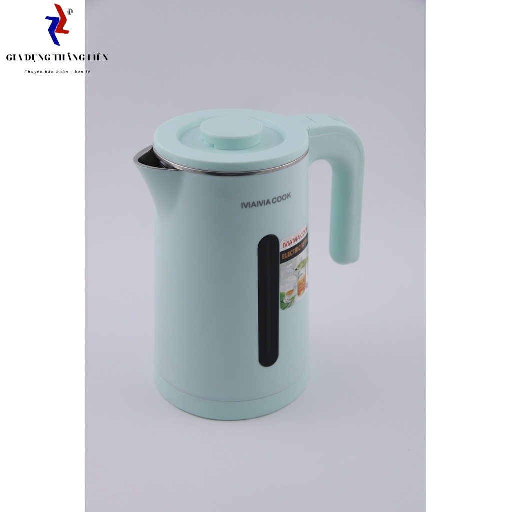 Ấm siêu tốc , Bình siêu tốc inox 2 lớp MAMA COOK ST185 bảo hành 1 năm miễn đổi trả trong 15 ngày