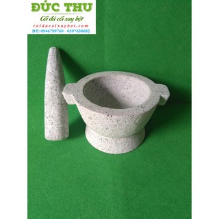 Cối đá giã gia vị, giã muối, tiêu, tỏi, ớt... đường kính 16cm