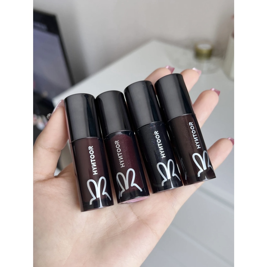 Son Bóng HYNTOOR thỏ đen thỏ hồng Dưỡng Ẩm Tẩy Tế Bào Chết Làm Sáng Màu Môi Chống Nhăn Hiệu Quả 06 011