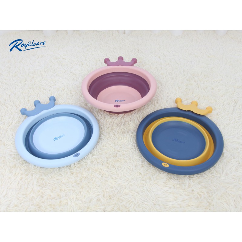 Chậu rửa mặt gập gọn Royal Care RC-8927, thau rửa mặt hình vương miện cho bé - Monnie Kids