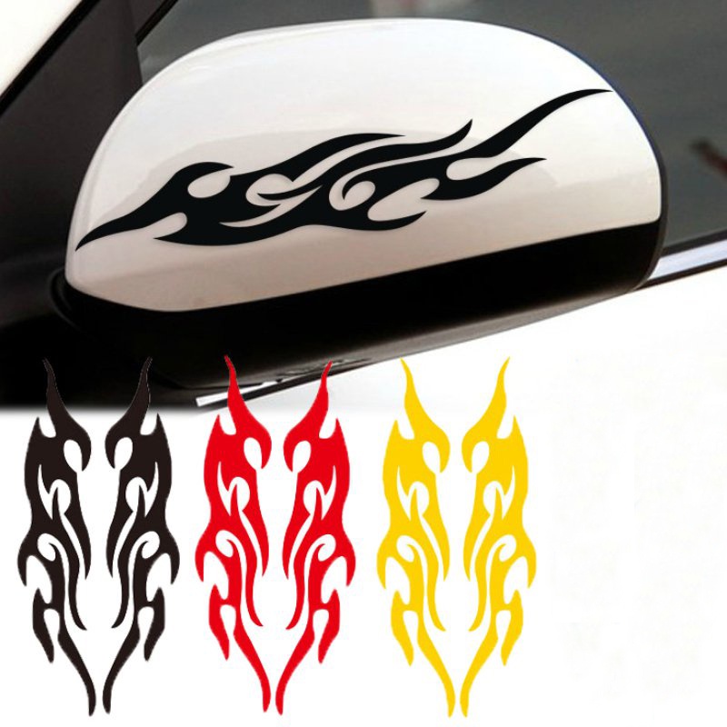 Miếng Dán Hình Ngọn Lửa 3D Trang Trí Xe Hơi, Laptop