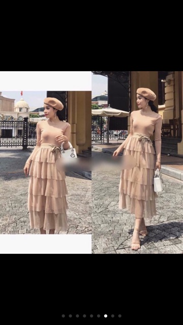 Chân váy voan nhũ 5 tầng dài siêu chảnh có video | BigBuy360 - bigbuy360.vn