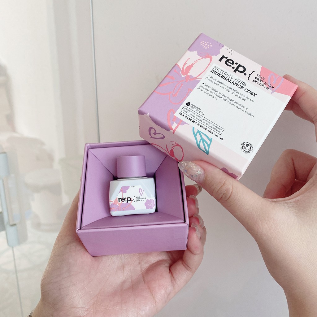 Nước Hoa Vùng Kín RE:P NATURAL HERB INNERBALANCE COZY 5ml Hương Thơm Liên Tục 10 Giờ Nước Hoa Cho Mẹ Bầu, Sau Sinh | Thế Giới Skin Care