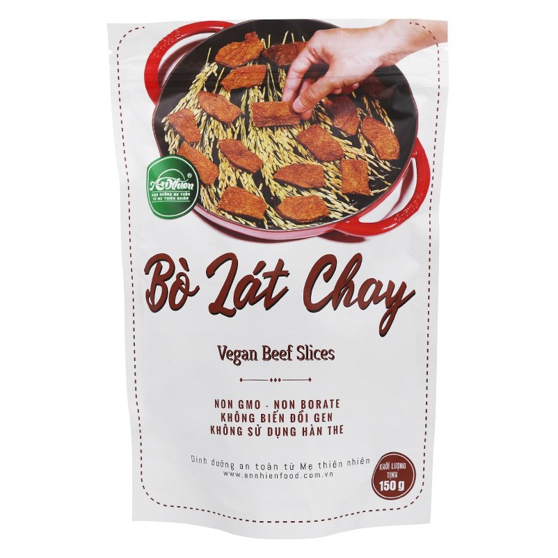 Sườn non chay / Cốt lết chay / Heo lát chay / Bò lát chay / Sườn ống lúa mạch An Nhiên gói 150g