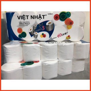 Giấy vệ sinh việt nhật 10 cuộn x 3 lớp