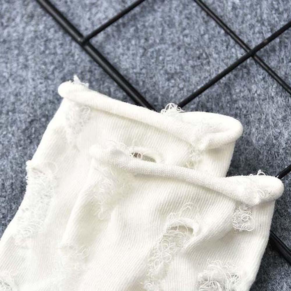 Somedayzl Đôi Vớ Phối Lỗ Rách Màu Kẹo Thời Trang Mùa Hè Phong Cách Hàn Quốc