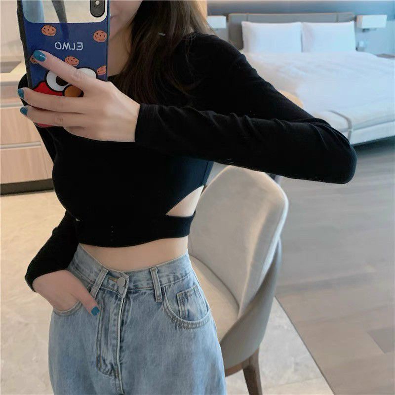 🍒ÁO CROTOP TAY DÀI KHOÉT EO🍒