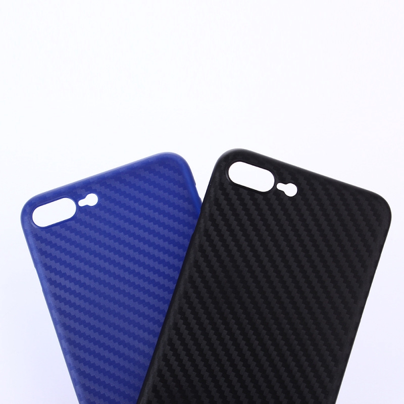 Ốp điện thoại bằng PP siêu mỏng thiết kế vân sợi carbon cho Iphone 5 5s SE 6 6s 7 plus iphone X XS