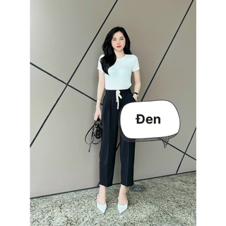 Quần baggy cạp chun chất chéo hàn