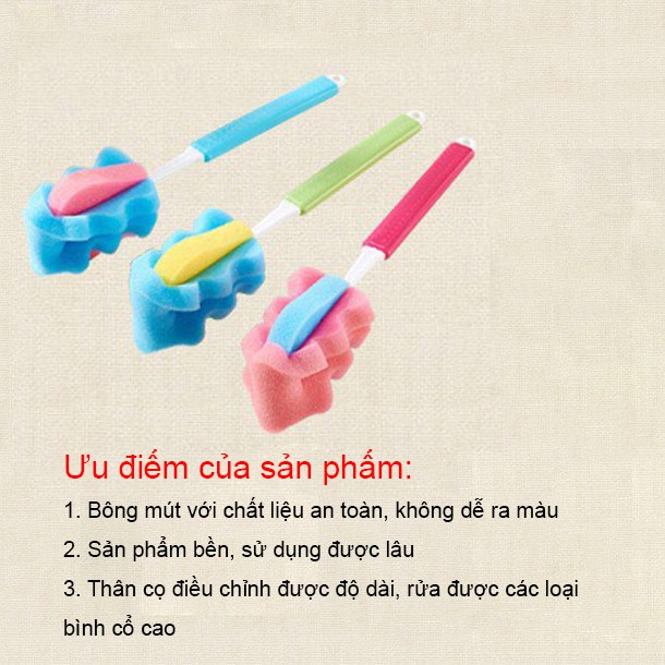 Cây cọ rửa ly, bình điều chỉnh độ dài