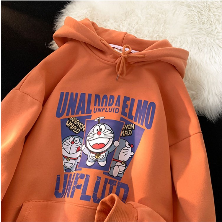 Áo Hoodie Tay Dài Oversize In Họa Tiết Hoạt Hình Nhật Bản Thời Trang Unisex 2022