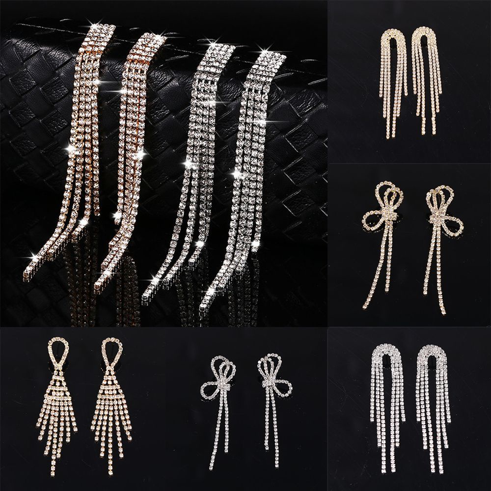 Bông tai tua rua dài sang trọng thời trang dự tiệc cao cấp cho nữ