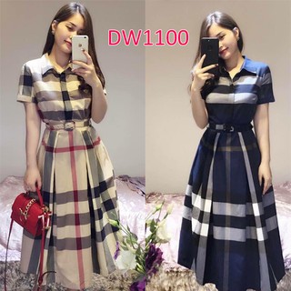 ⚡️ có đủ size ⚡️#DW1100 ĐẦM XÒE BBR CỔ SƠ MI TAY NGẮN - HÀNG THIẾT KẾ