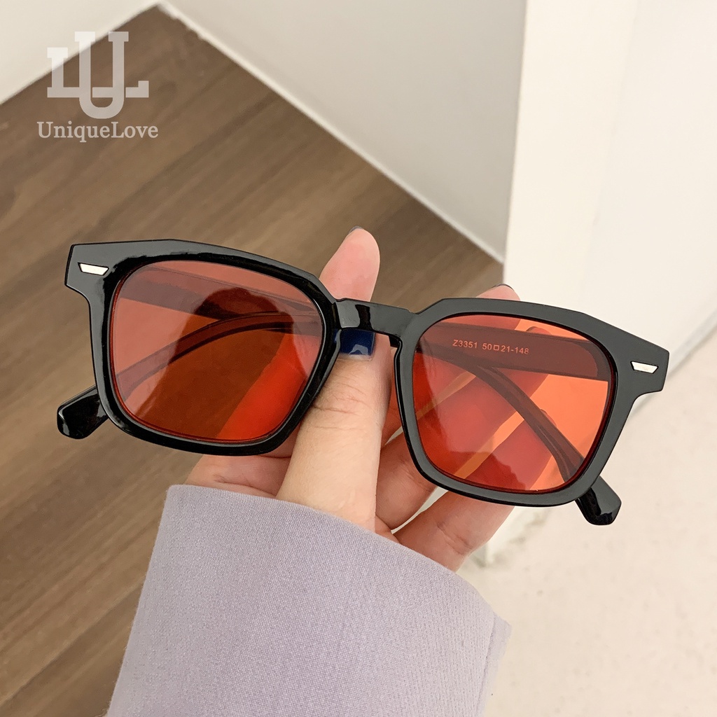 Kính Mát Hình Chữ Nhật Chống Tia UV400 Phong Cách Cổ Điển Thời Trang Cho Nam Và Nữ