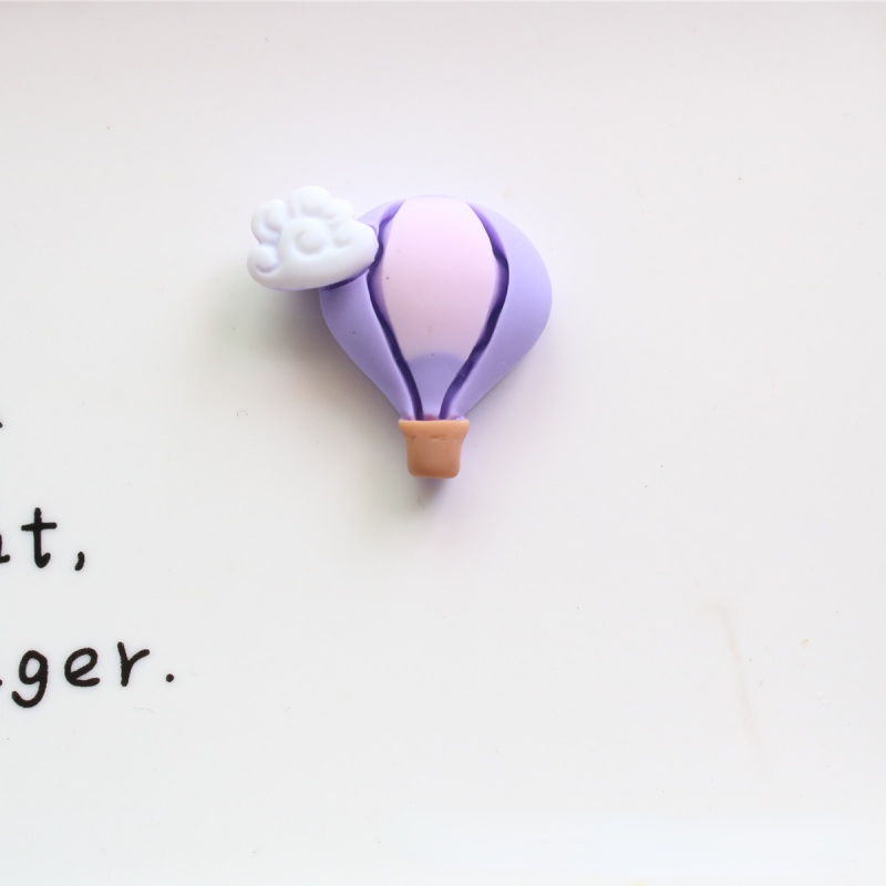 Set 10 Phụ Kiện Giá Đỡ Bút/Điện Thoại Hình Ngôi Nhà/ Bong Bóng Màu Cầu Vồng Bằng Nhựa Resin