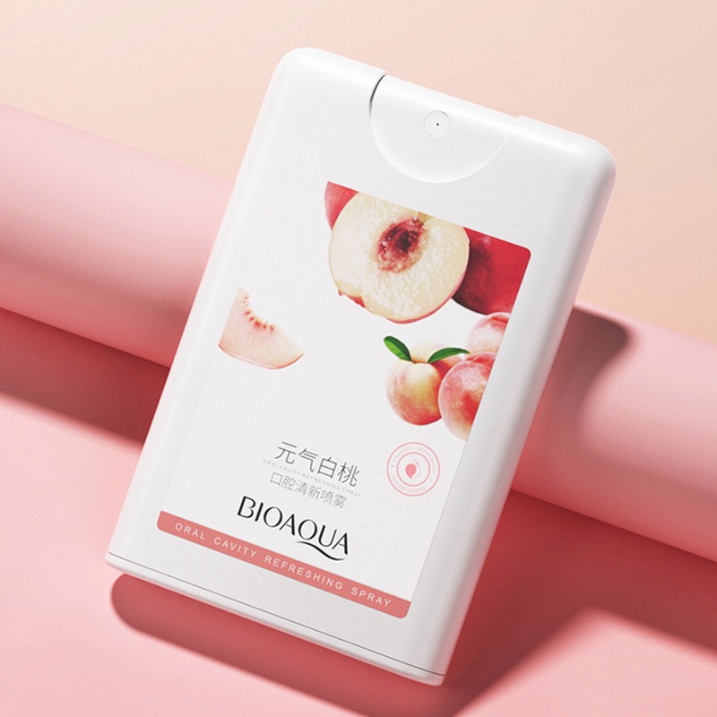Chai Xịt Làm Trắng Răng Hương Đào Tươi Mát Và Mùi Hương Thơm