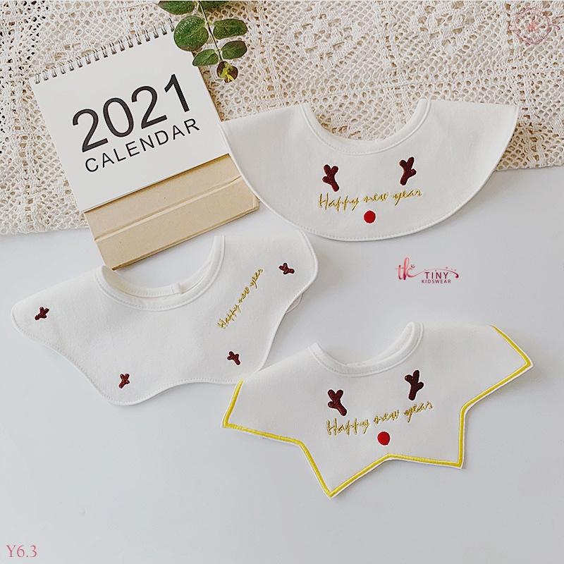 Set 3 Yếm Cổ Tròn Cho Bé Gái, Yếm Giả Cổ Áo Xinh Xắn Cho Bé 0-2 Tuổi [Y3,6]