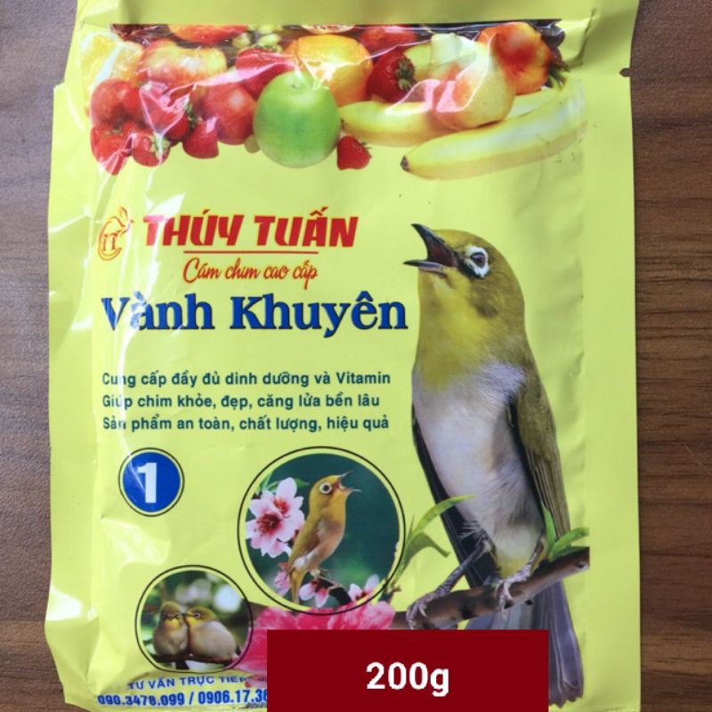 Vành Khuyên 1 Thúy Tuấn 200g- giúp chim thay lông- hót căng