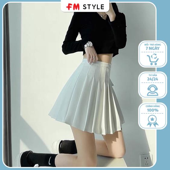 Chân váy xếp ly Tennis Skirt FM Style Chữ A Dáng Ngắn xếp dáng ngắn xoè 220314006