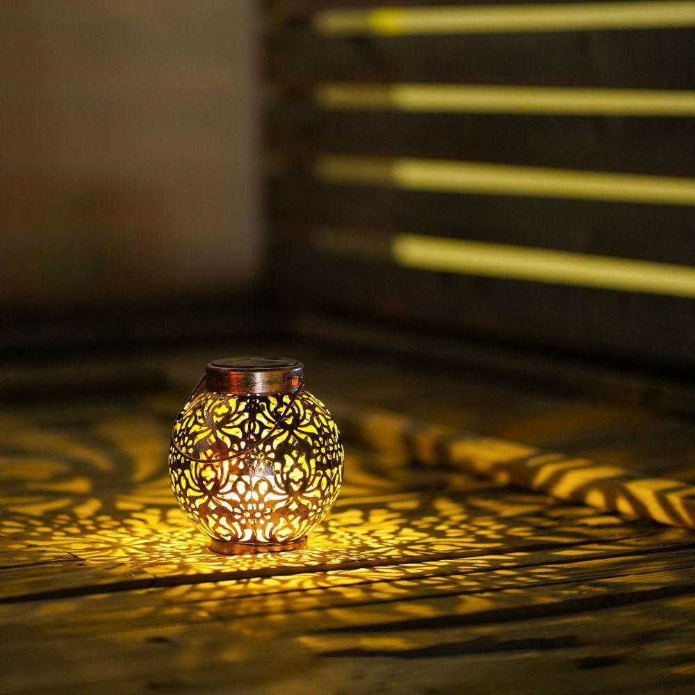 MOCHO Lồng Đèn Treo Bằng Sắt Hình Cầu Nghệ Thuật Dùng Trang Trí Sân Vườn