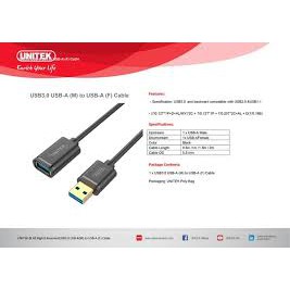 Cáp USB 3.0 Nối Dài 1,5m UNITEK YC458- Bảo Hành 12 Tháng - Tốc Độ 3.0 | WebRaoVat - webraovat.net.vn