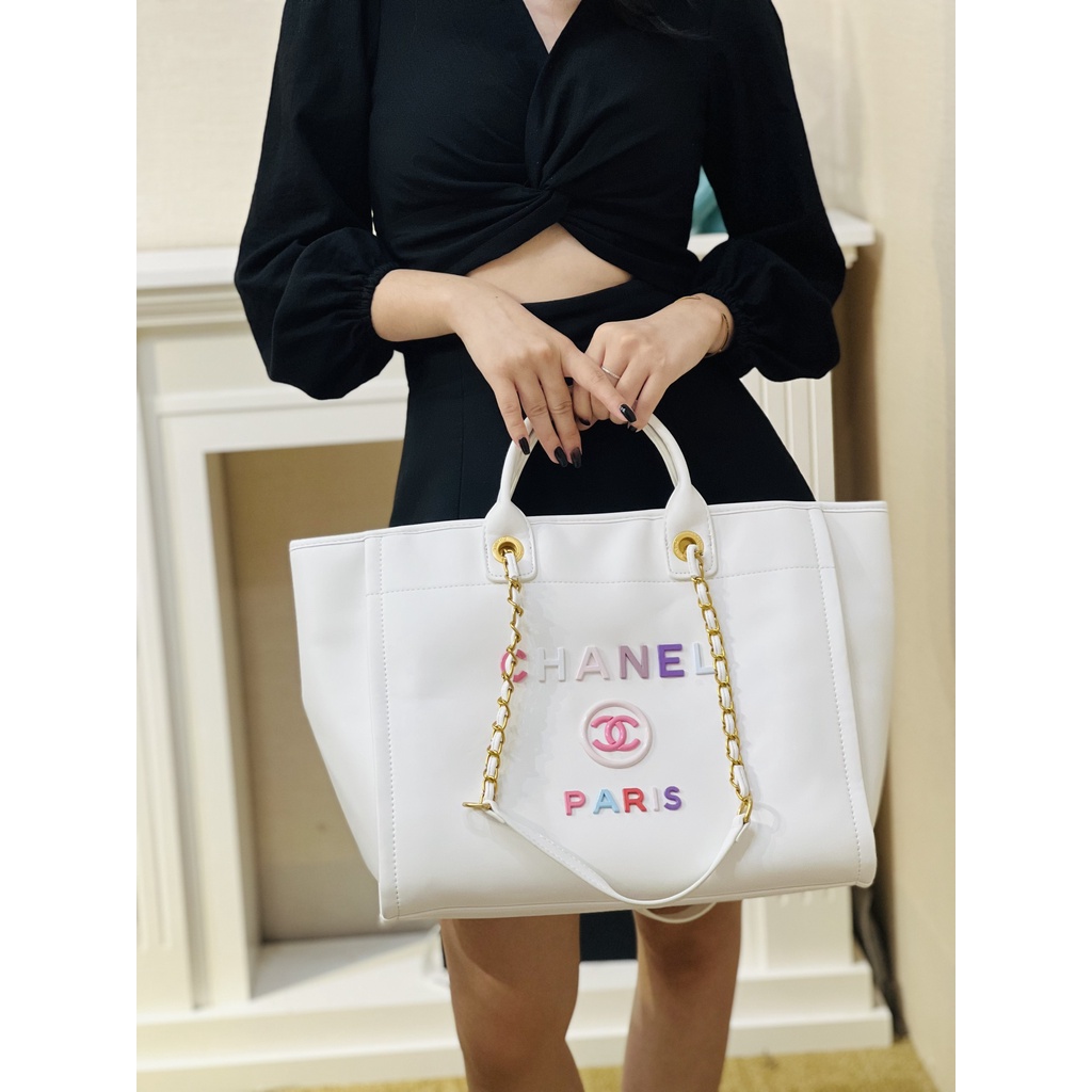 Túi Xách Cha.ne.l Size 35cm Màu Trắng