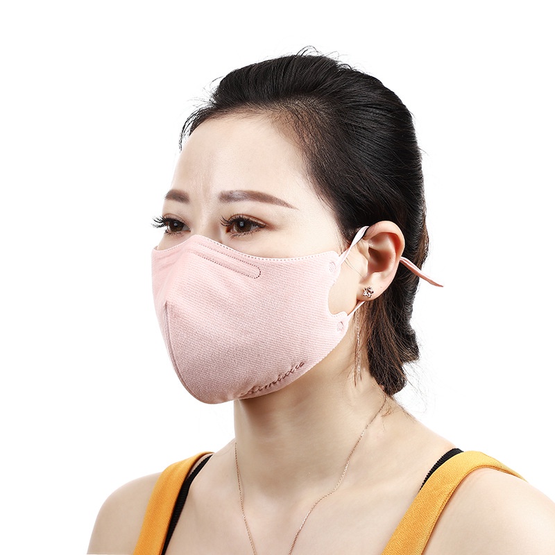 Khẩu Trang cotton 3 Lớp Dày Dặn Chống Bụi Thoáng Khí Có Thể Tái Sử Dụng Cho Nam Và Nữ