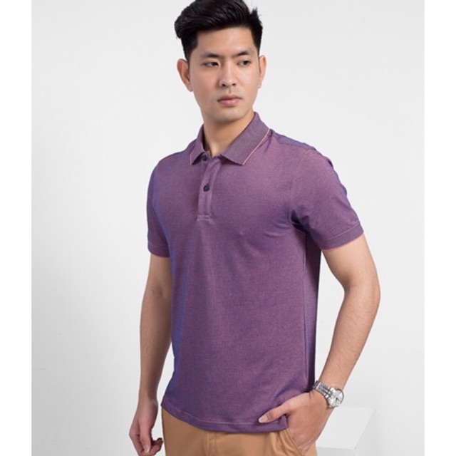 XẢ KHO CHỈ CÒN S  Regular Áo polo nam Aristino APS029S8 Trẻ Trung Tím còn M Slim