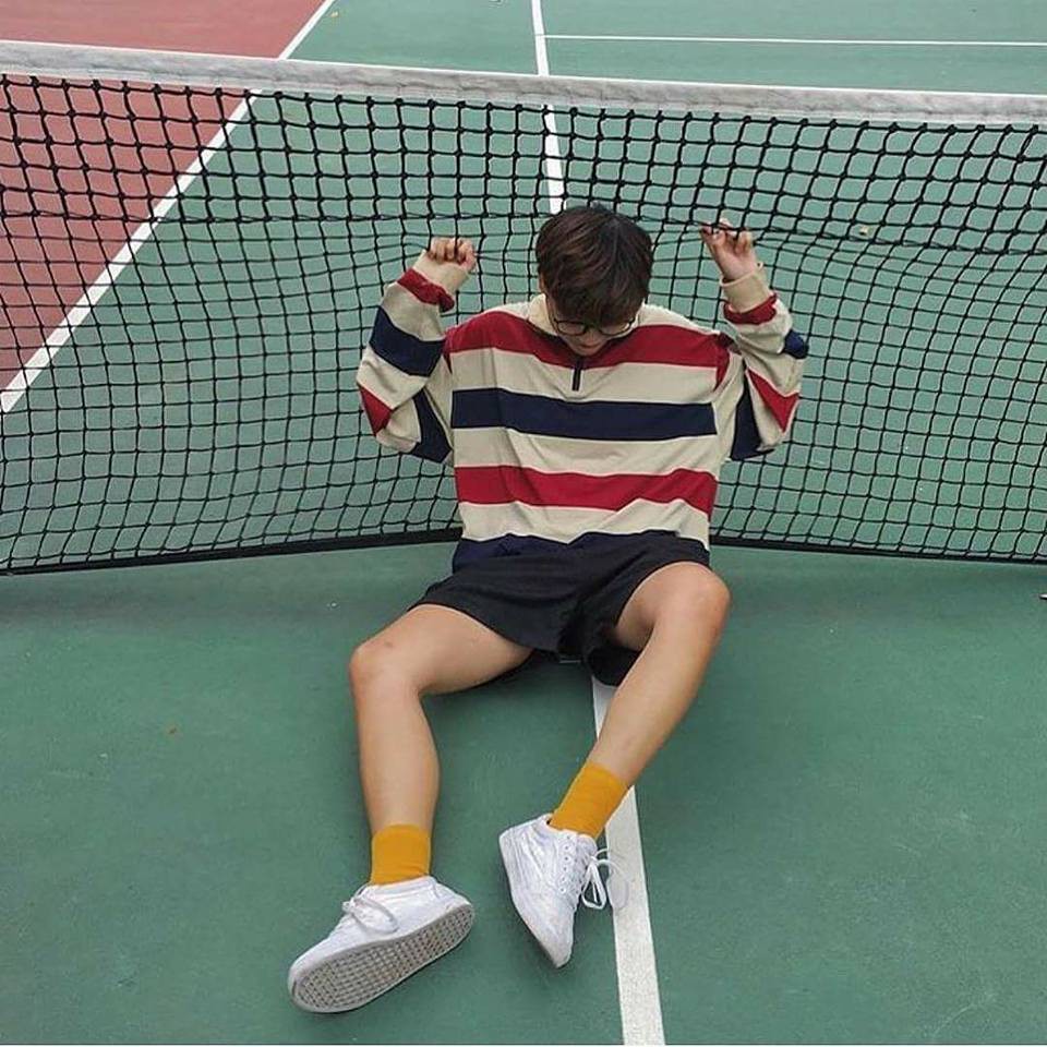 UNISEX - POLO ZIP - ÁO THUN CỔ ZIP - STRIPPED SWEATER