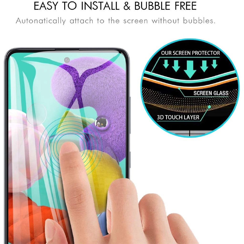 Kính cường lực 9D toàn diện cho Samsung Galaxy M14 M34 M23 M52 M32 M12 M02 M22 M62 F62 A32 M31s M31 M51 M21 M11 A51 A71 5G