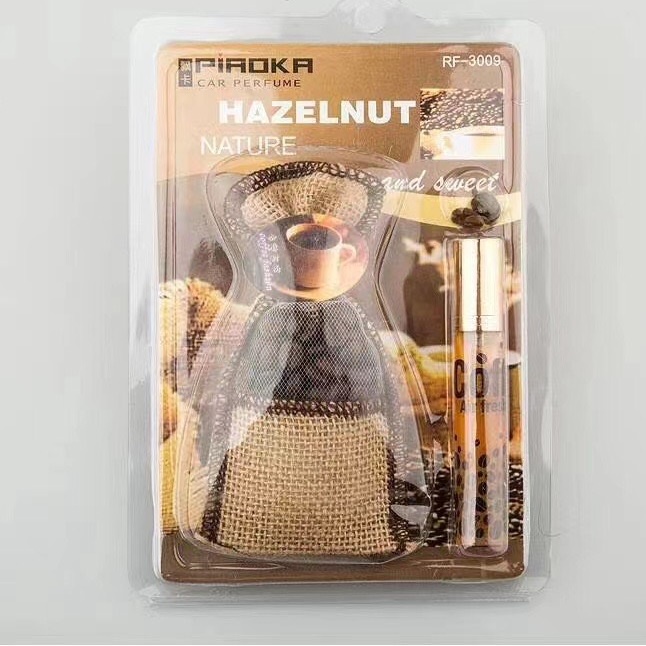 Túi Thơm Khử Mùi Oto Cà Phê - Túi Café Treo Xe Hơi Kèm Lọ Tinh Dầu, Khử Mùi Hiệu Quả, An Toàn Khi Đi Xe Hơi