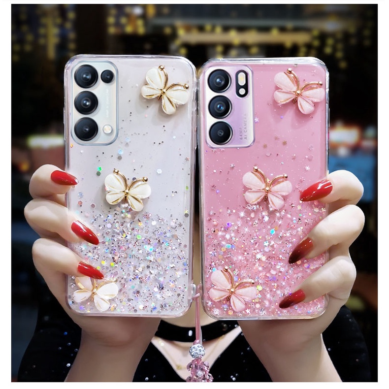 Ốp Điện Thoại Silicone Đính Đá Kim Sa Lấp Lánh Cho Samsung Galaxy A21 A31 A41 A21S A51 A71 A52 A72 A12 A32 A22 4G A42 5G