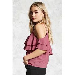Áo Trễ Vai Open Ruffle Top F21