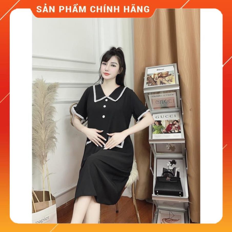 Đầm bầu thiết kế cao cấp chất lụa hàn siêu nhẹCam kết y hìnhthiết kế sang chảnh☘️váy bầu free size 42~68kg