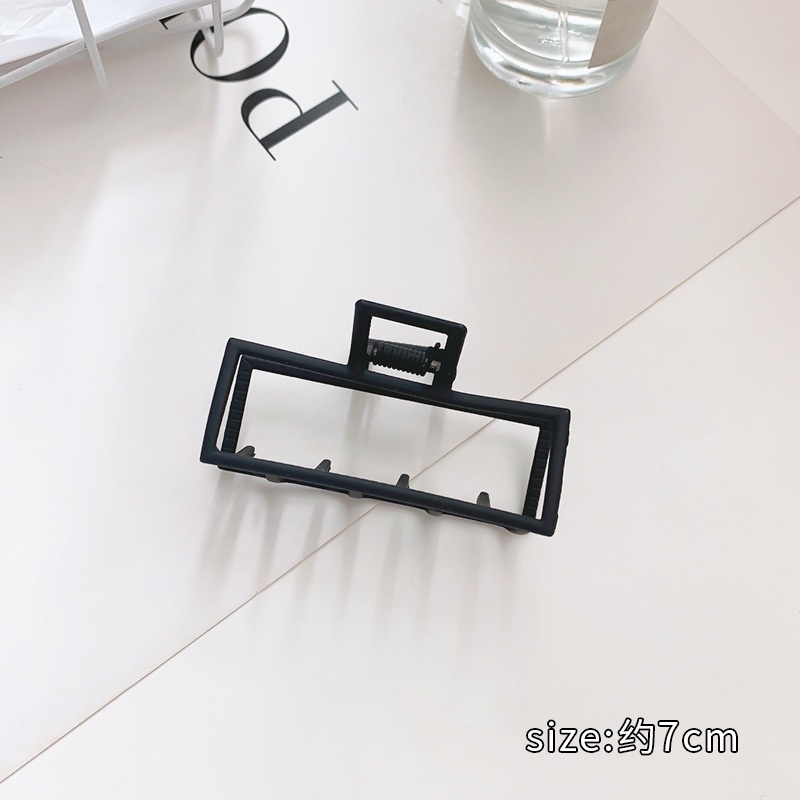 Kẹp tóc kim loại màu trơn đơn giản thời trang dành cho nữ