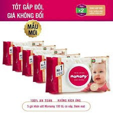 Combo Khăn ướt Mamamy 100 tờ có nắp