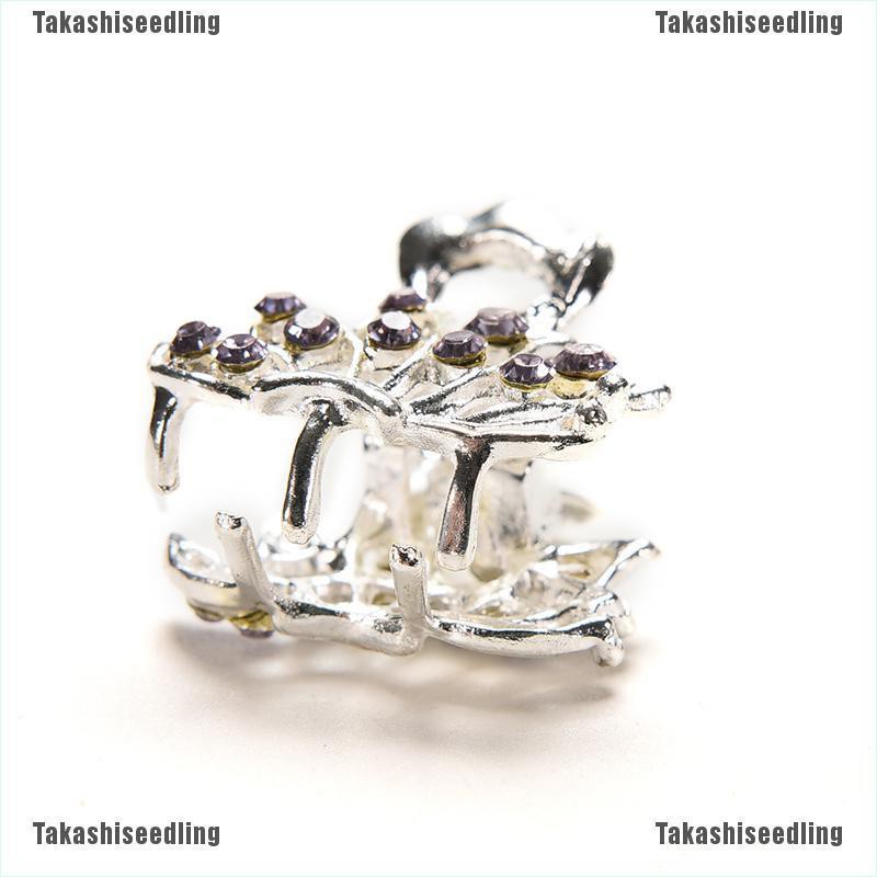 Kẹp Tóc Càng Cua Đính Đá Hình Hoa Nhỏ Dễ Thương