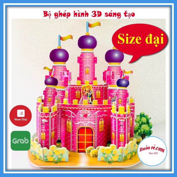 Bộ ghép hình trí tuệ 3D size đại kích thích tư duy logic cho bé 01059