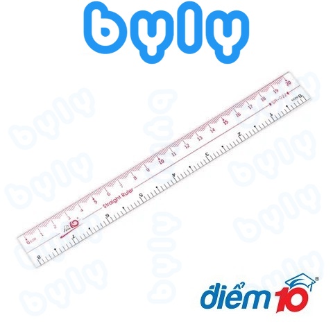 Thước dẻo trong suốt 20cm 𝑻𝒉𝒊𝒆̂𝒏 𝑳𝒐𝒏𝒈 Điểm 10 TP-SR022