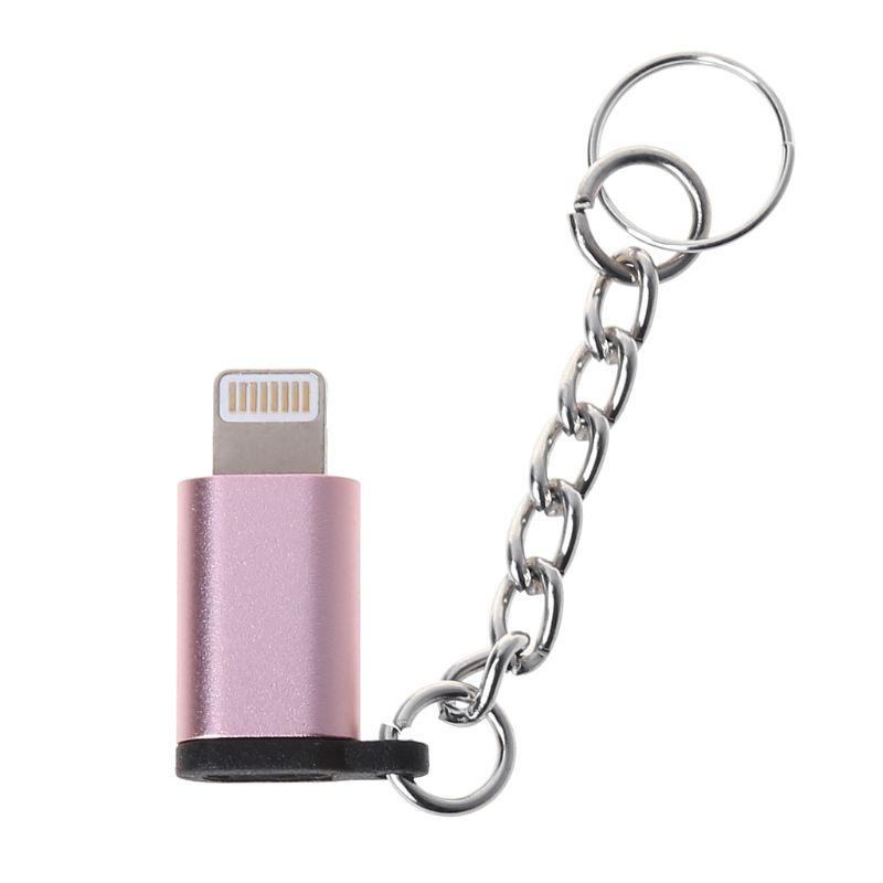 Cáp Chuyển Đổi Cổng Micro Usb Cái Sang Lightning Có Móc Khóa Cho Iphone Ipad