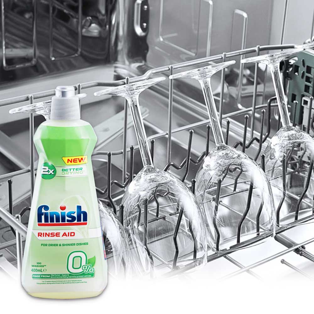 Dầu bóng Finish chai 400ml eco 0%