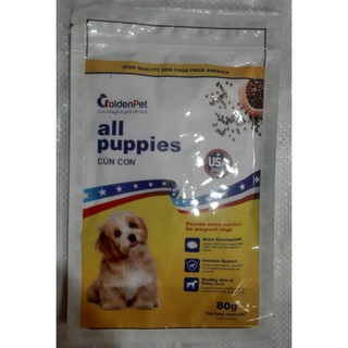THỨC ĂN HẠT CHO CHÓ CON GoldenPet all puppies Gói 50g Xuất xứ USA (Mỹ) - Pet shop Uytinpro